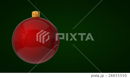 red christmas bauble red christmas bauble 26655550