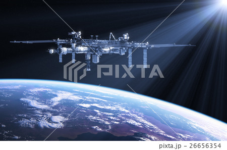 International Space Station In The Rays Of Sun International Space Station In The Rays Of Sun 26656354