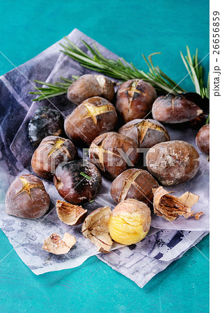 Roasted chestnuts in the ashes 26656859