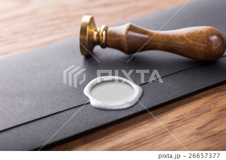 envelope with a stamp 26657377