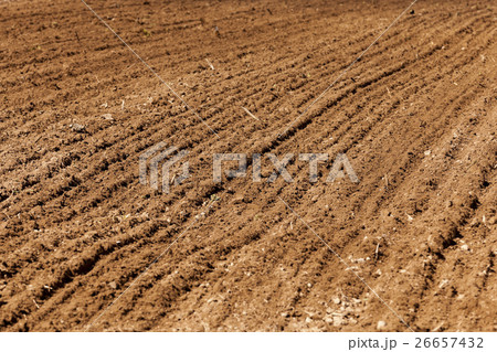 plowed land for cereal plowed land for cereal 26657432
