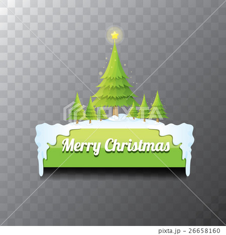 Christmas vector green button with christmas tree Christmas vector green button with christmas tree 26658160