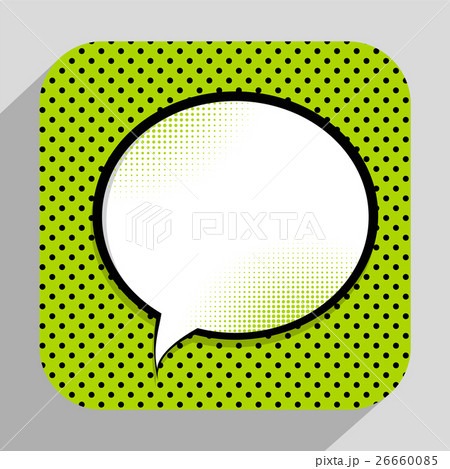 Speech Bubble Pop Art Background On Dot Background Speech Bubble Pop Art Background On Dot Background 26660085
