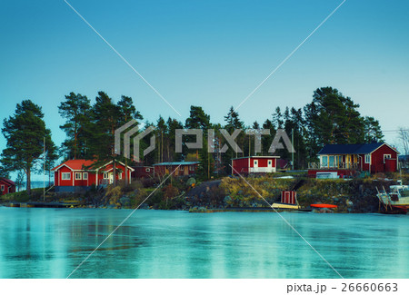 Fisherman village at winter Fisherman village at winter 26660663