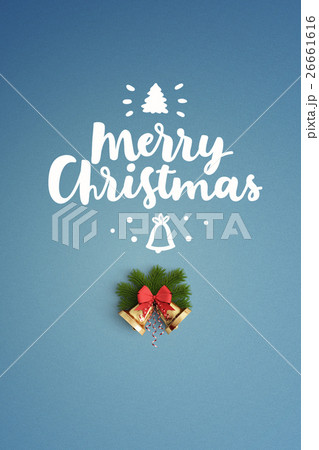Merry Christmas card hand draw on color background Merry Christmas card hand draw on color background 26661616