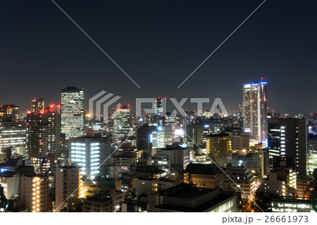 駿河台から見る水道橋方面の街並みの夜景 駿河台から見る水道橋方面の街並みの夜景 26661973