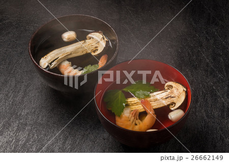 日本産高級松茸料理　 Domestic matsutake mushroom  26662149