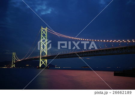 明石海峡大橋 夜景 明石海峡大橋 夜景 26662189