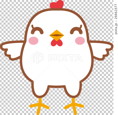 笑顔のニワトリのイラスト素材 [26662877] - PIXTA