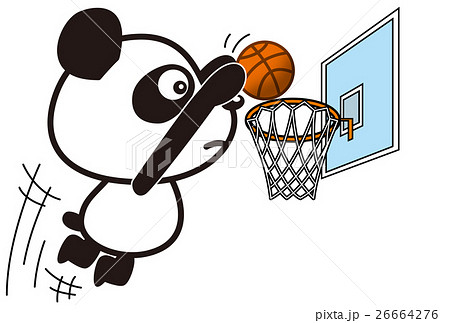 パンダのオリンピック バスケットボール のイラスト素材