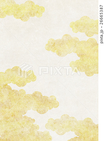 雲 和風背景 シリーズ のイラスト素材 26665387 Pixta