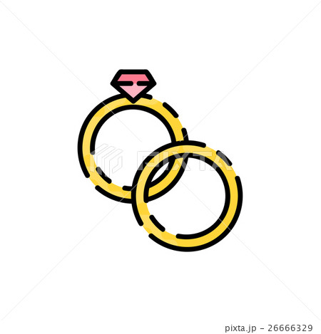 Wedding flat icon 26666329