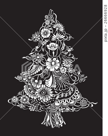 Christmas Tree of flowers Christmas Tree of flowers 26666928