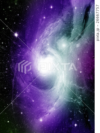 Stars, dust and gas nebula in a far galaxy Stars, dust and gas nebula in a far galaxy 26667757
