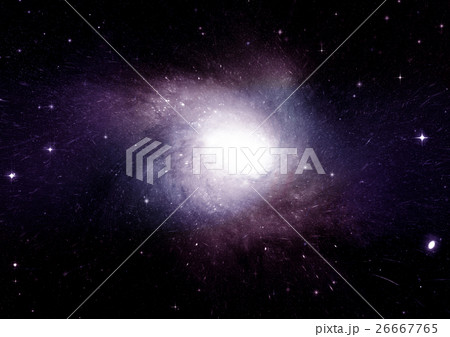 Stars, dust and gas nebula in a far galaxy Stars, dust and gas nebula in a far galaxy 26667765
