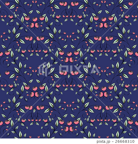 Berries Abstract seamless pattern.  26668310
