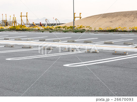 Empty parking lot Empty parking lot 26670093