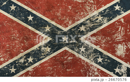 Old grunge American US confederate flag Old grunge American US confederate flag 26670576