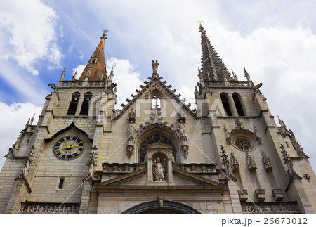 Tower of Saint John the Baptist Cathedral in Lyon Tower of Saint John the Baptist Cathedral in Lyon 26673012