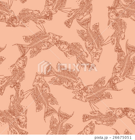 Seamless paleontology pattern with bones 26675051