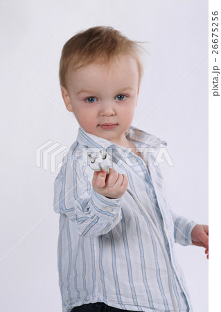 little boy plays with plug little boy plays with plug 26675256