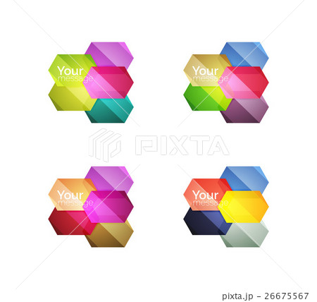 Vector shiny blank web option boxes 26675567