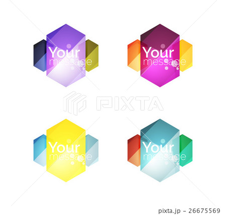 Vector shiny blank web option boxes 26675569