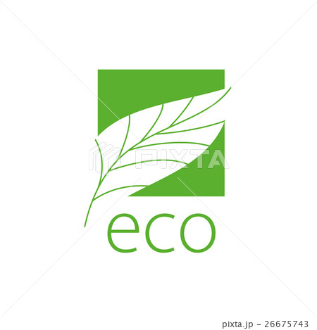 Vector logo eco 26675743