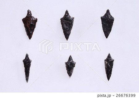 縄文時代の矢じりの写真素材 [26676399] - PIXTA