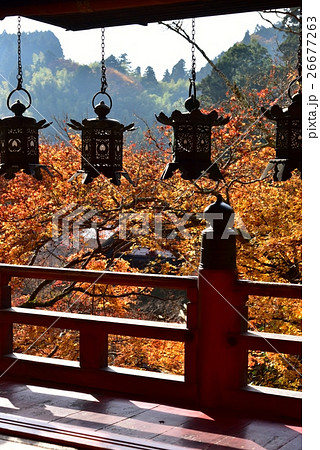 奈良、談山神社本殿の吊灯篭 26677263