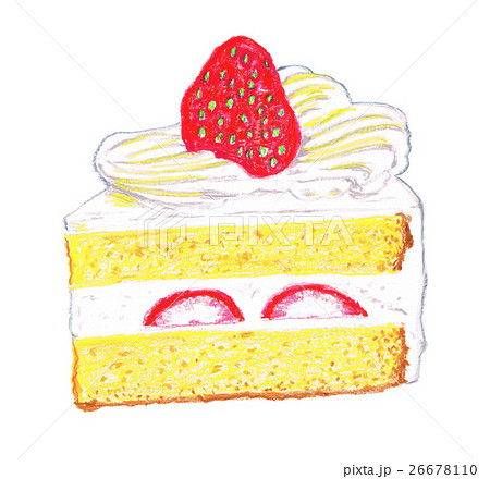 ショートケーキのイラスト素材 26678110 Pixta