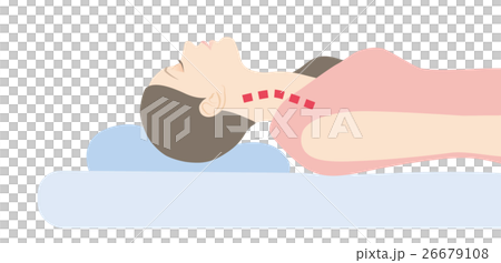 睡姿_枕太低了 26679108