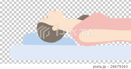 睡眠の体勢_低すぎ枕 26679163