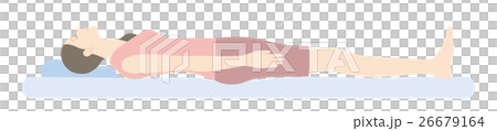 Sleeping posture _ too low pillow 26679164