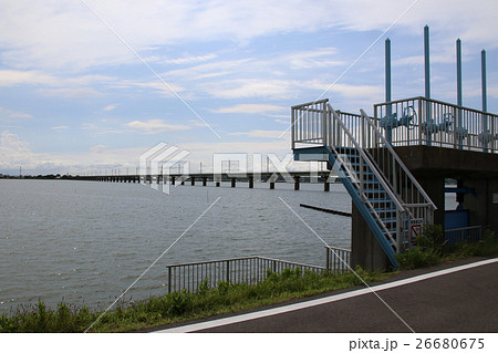 JR鹿島線北浦橋梁の風景 26680675