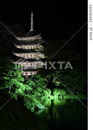 瑠璃光寺ライトアップ 26680693