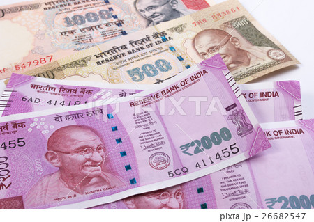 2000 rupee new Indian currency over 500 , 1000 rs. 26682547