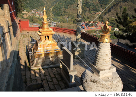 中国　世界遺産　五台山　菩薩頂 26683146