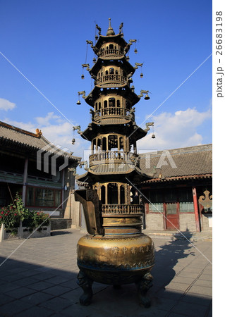 中国 世界遺産 五台山 菩薩頂 中国 世界遺産 五台山 菩薩頂 26683198