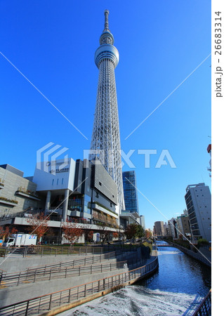 晴天下の東京スカイツリー 26683314