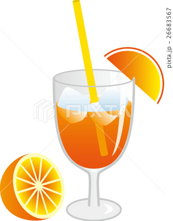 オレンジジュースのイラスト素材