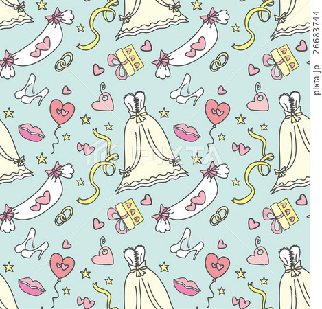 Seamless pattern -Wedding, marriage, bridal.  26683744