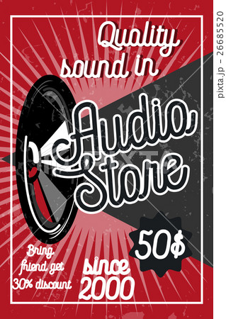 Vintage audio store poster Vintage audio store poster 26685520