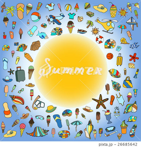 hand drawn Doodle cartoon set hand drawn Doodle cartoon set 26685642