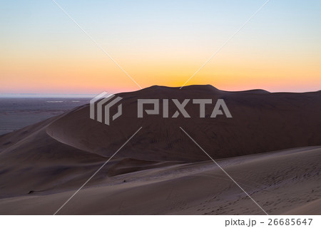 Colorful sunset over the Namib desert, Namibia 26685647