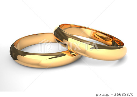 2つの指輪のｃｇのイラスト素材