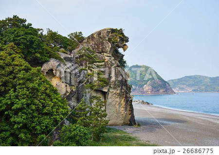 三重県熊野市　世界遺産　獅子岩 26686775