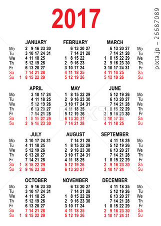 Calendar 2017 grid template Calendar 2017 grid template 26687089