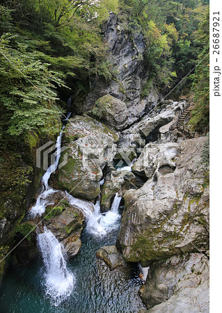 愛媛県 八釜渓谷 八釜の甌穴群 愛媛県 八釜渓谷 八釜の甌穴群 26687921