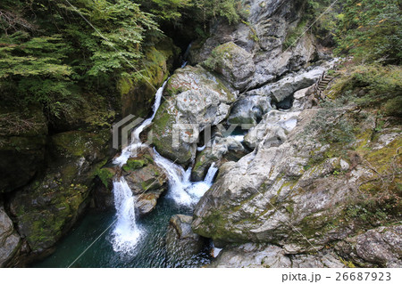 愛媛県 八釜渓谷 八釜の甌穴群 愛媛県 八釜渓谷 八釜の甌穴群 26687923